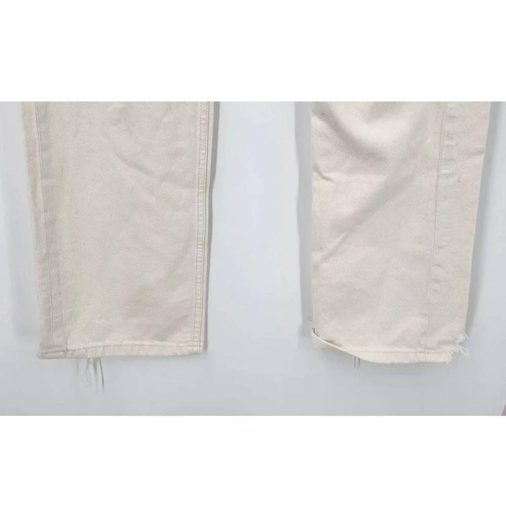 New NWT‎ Aero 90's Baggy White Denim Jeans Flawed Size 4R